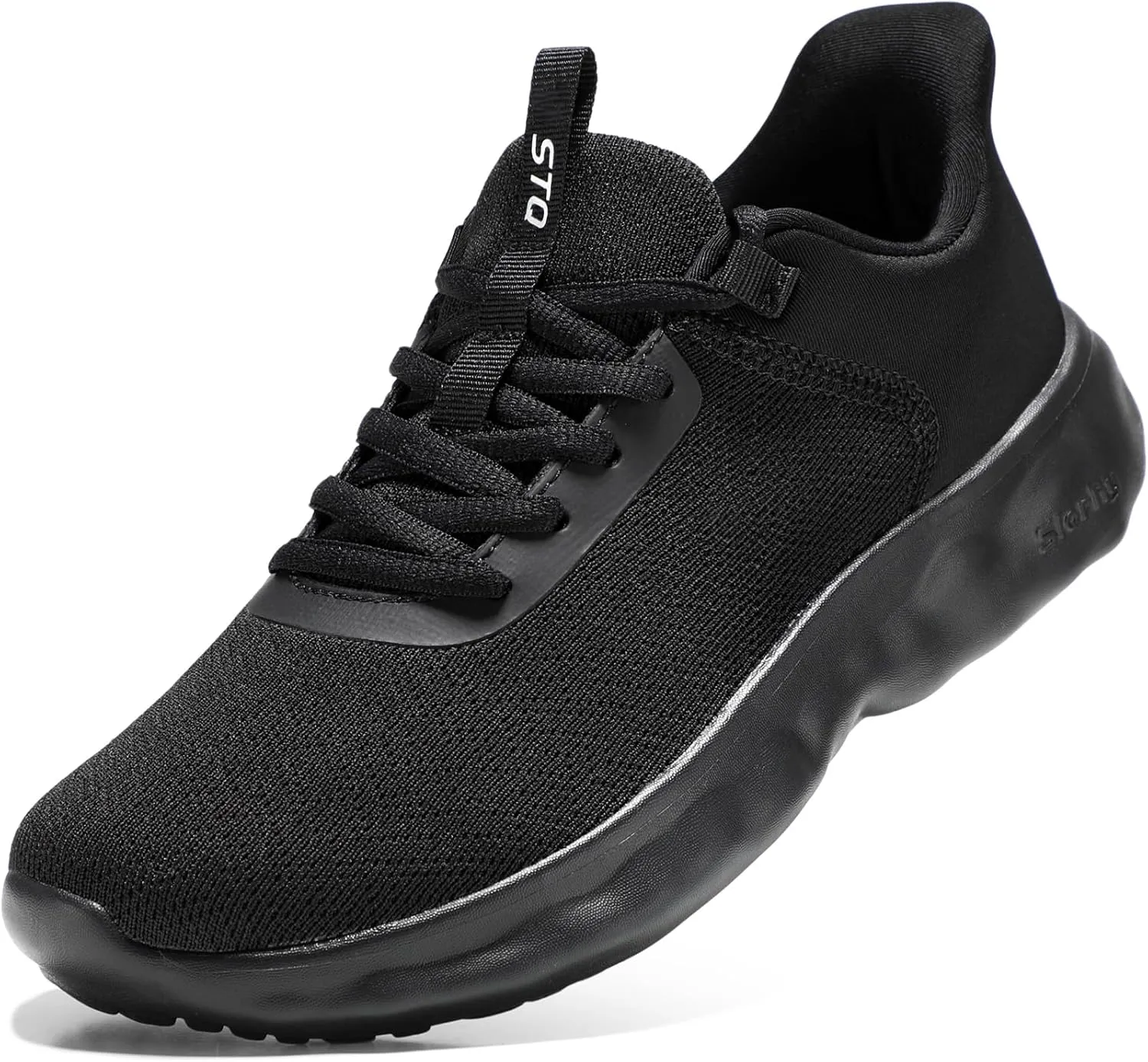 STQ Road Running Shoes for Womens Breathable Cushion Tennis Walking Sneakers Women Athletic Gym Workout Sport Training Fitness Cushioned Lightweight Comfort Plantar Fasciitis