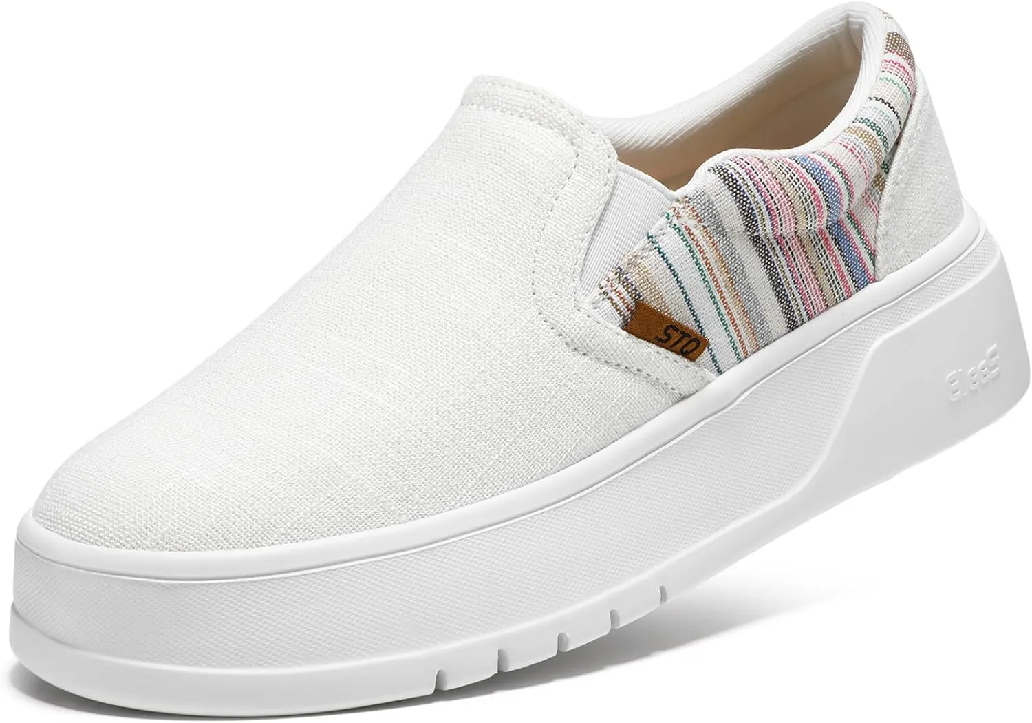 STQ Womens Platform Sneakers Slip On Shoes Comfortable Business Casual Fall Loafers