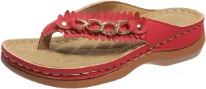 SuanlaTDS Womens Orthopedic Flip Flops Wedge Sandals 2025 Hollow Out Dressy Summer Comfortable Open Toe Slip-on Slides Slippers Flat Arch Support Casual Boho Beach Outdoor Walking Shoes