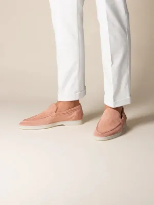 Summer Luxe: Premium Dusty Pink Suede Loafers