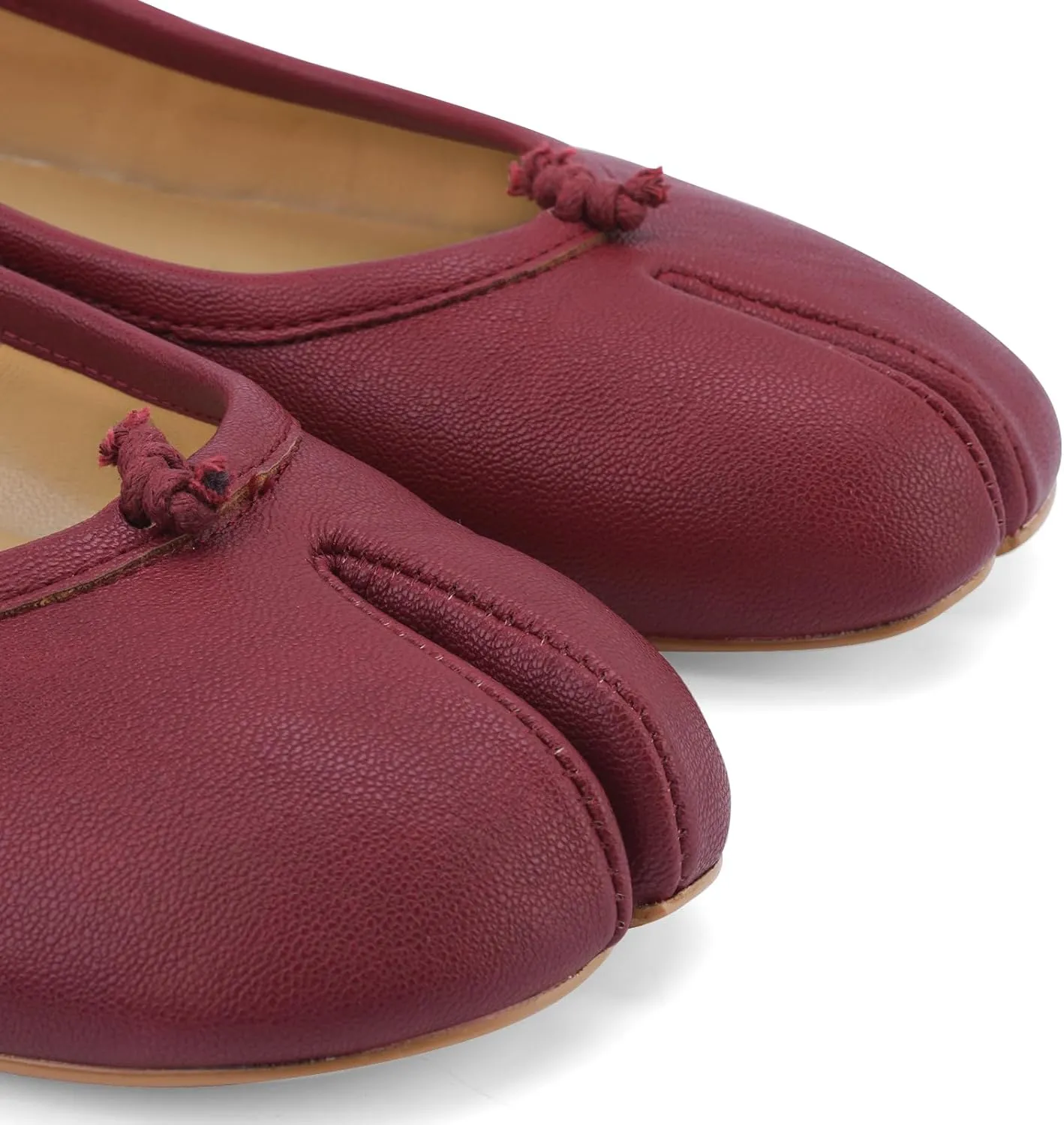 Tabi Ballet Flats for Women Dressy Casual Shoes Split Toe Wide Flats Light Weight Japanese Shoes