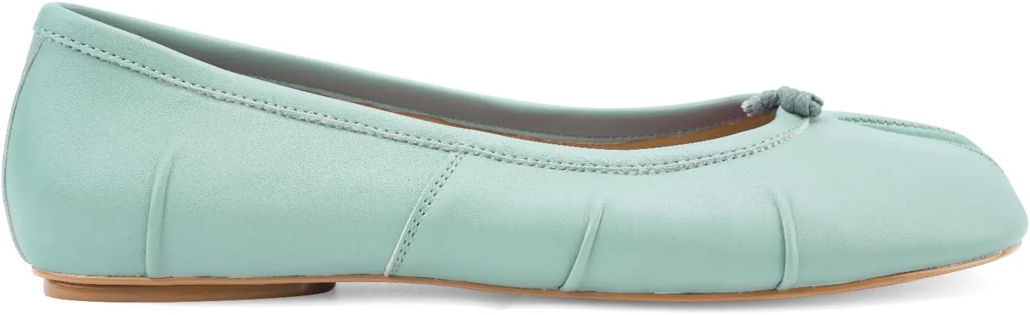 Tabi Ballet Flats for Women Dressy Casual Shoes Split Toe Wide Flats Light Weight Japanese Shoes
