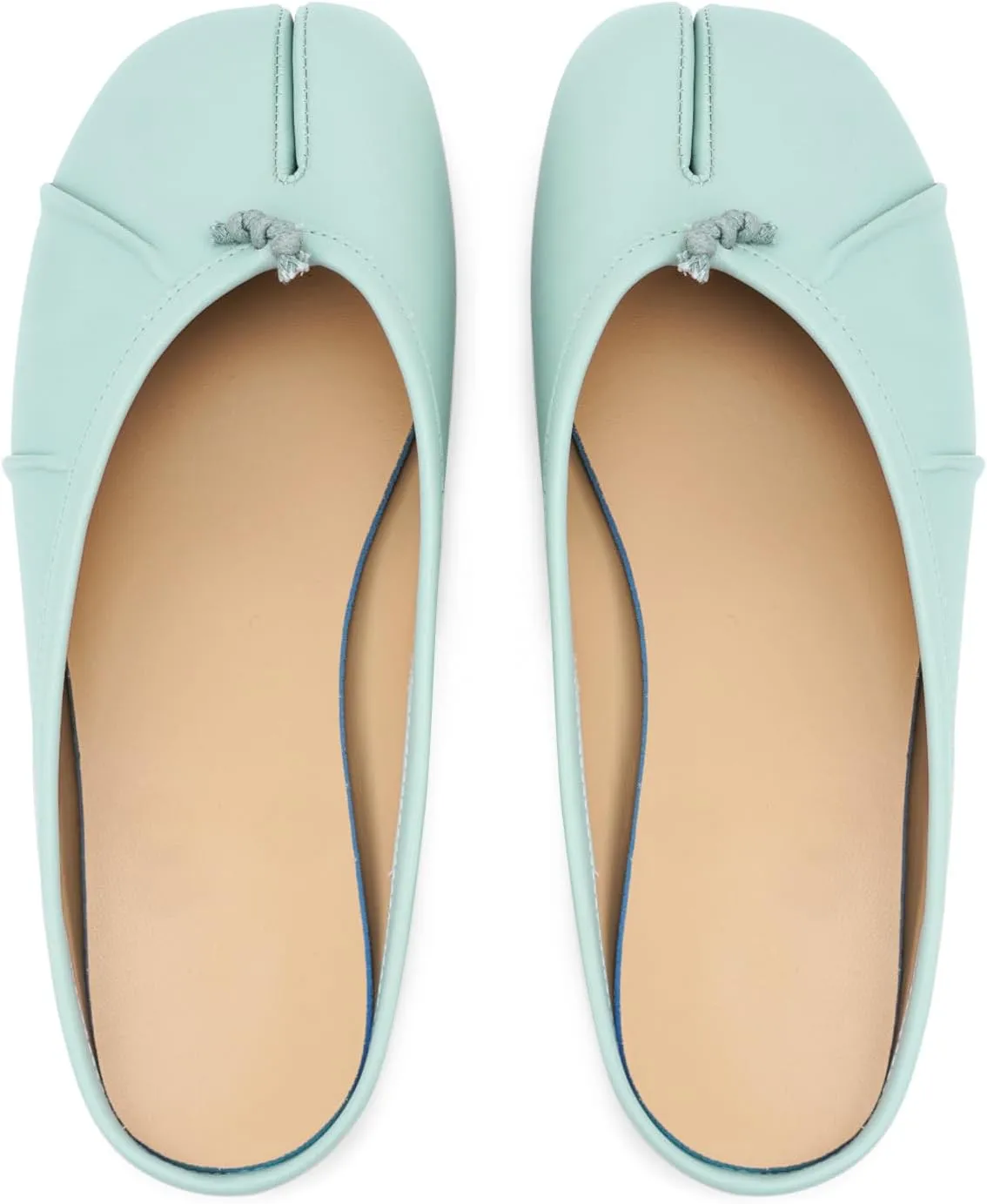 Tabi Ballet Flats for Women Dressy Casual Shoes Split Toe Wide Flats Light Weight Japanese Shoes