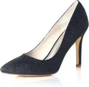 TarfiC Kitten Heels for Women High Heels for Women,Frosted Slip On Sandals for Women,Closed Toe Heeled Sandals, Wedding Shoes for Bride,Dressy Heels