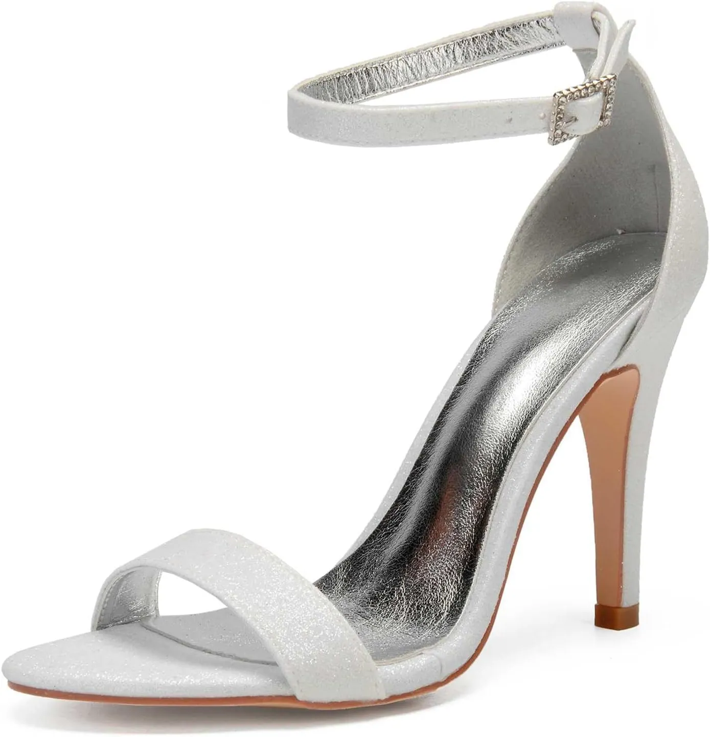 TarfiC Wedding Shoes for Women,Peep Toe Frosted Kitten Heels Ladies High Heels Pumps Court Shoes/Dress Shoes for Womens