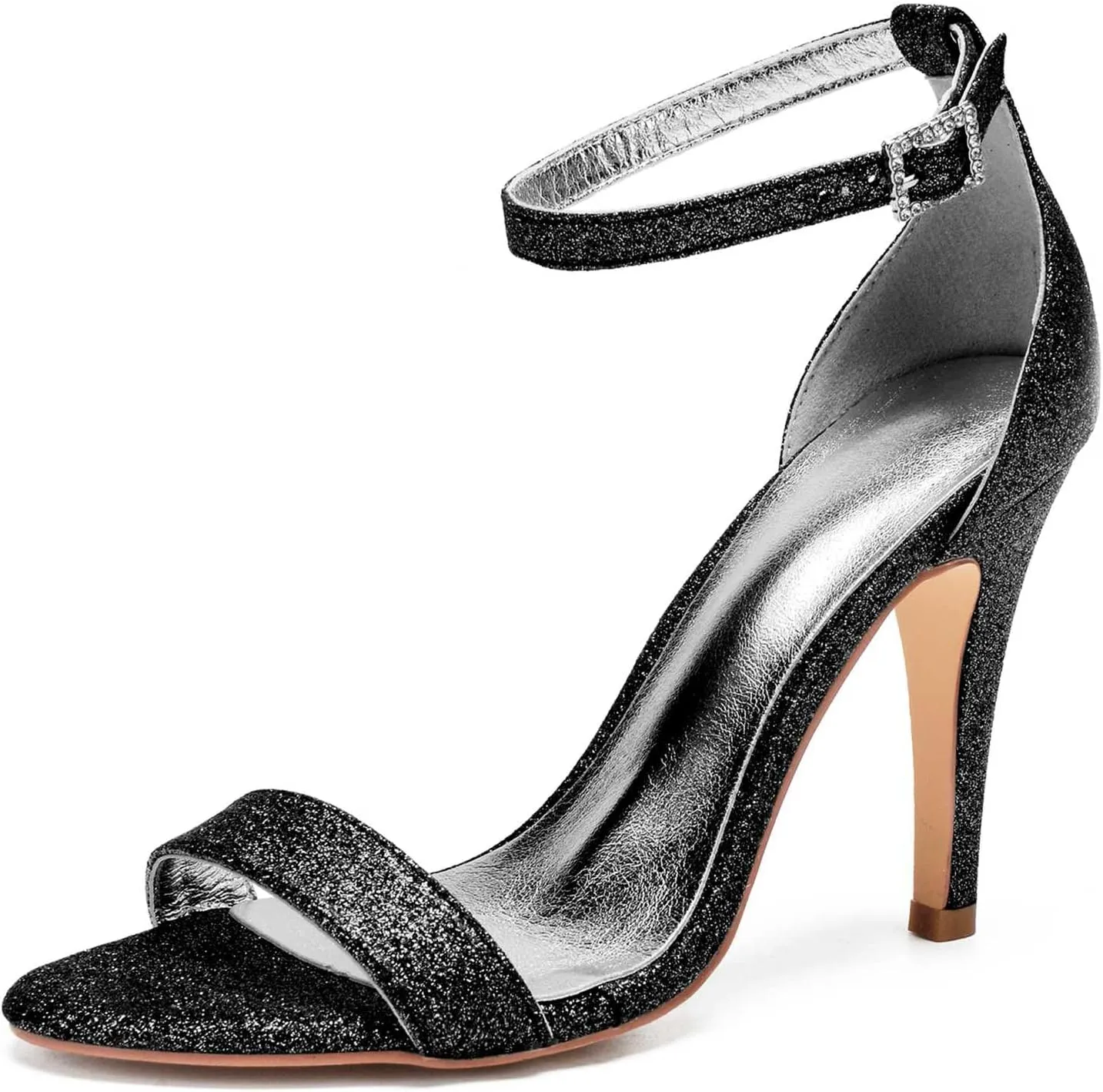 TarfiC Wedding Shoes for Women,Peep Toe Frosted Kitten Heels Ladies High Heels Pumps Court Shoes/Dress Shoes for Womens