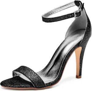 TarfiC Wedding Shoes for Women,Peep Toe Frosted Kitten Heels Ladies High Heels Pumps Court Shoes/Dress Shoes for Womens