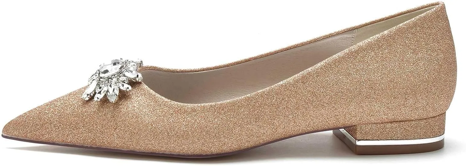 TarfiC Women's Pointed-Toe Knit Ballet Flats - Washable, Soft, & Slip-On Dress Shoes for Business Casual, Office Wear, Work, & Wedding Occasions