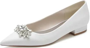 TarfiC Women's Pointed-Toe Knit Ballet Flats - Washable, Soft, & Slip-On Dress Shoes for Business Casual, Office Wear, Work, & Wedding Occasions