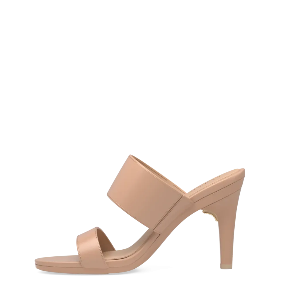 The Slide - Latte Leather 4 Stiletto