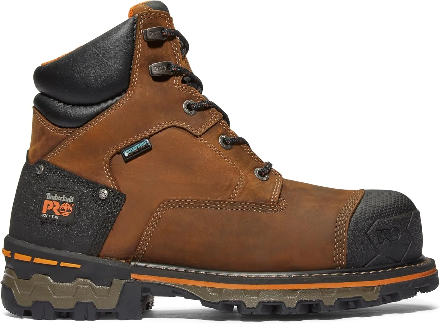 Timberland PRO Men's Boondock 6 Inch Soft Toe Waterproof Industrial Work Boot