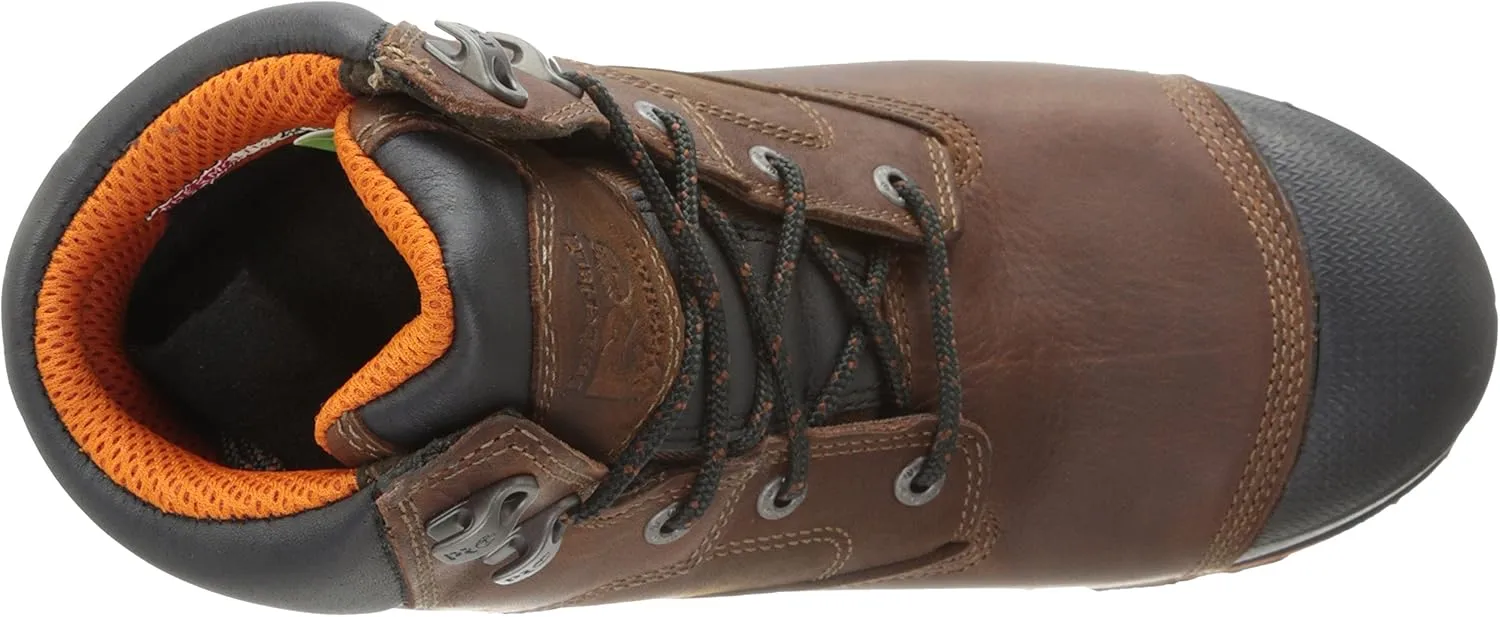 Timberland PRO Mens Boondock 6 Inch Waterproof Composite Toe Work Safety Shoes Casual - Brown