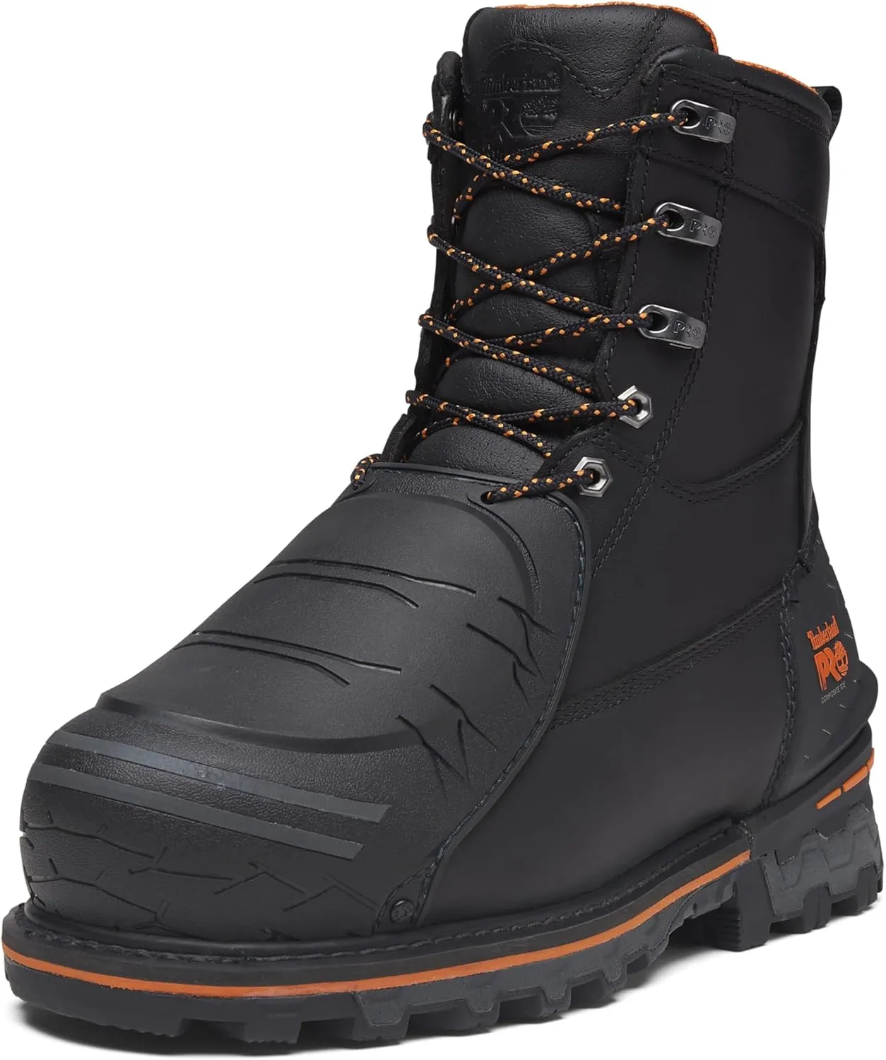 Timberland PRO Men's Boondock 8 Inch Composite Safety Toe Puncture Resistant External Metguard Industrial Work Boot