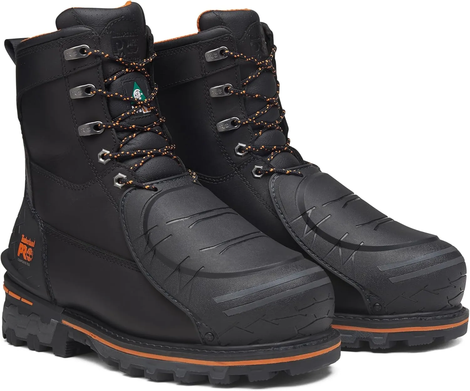Timberland PRO Men's Boondock 8 Inch Composite Safety Toe Puncture Resistant External Metguard Industrial Work Boot