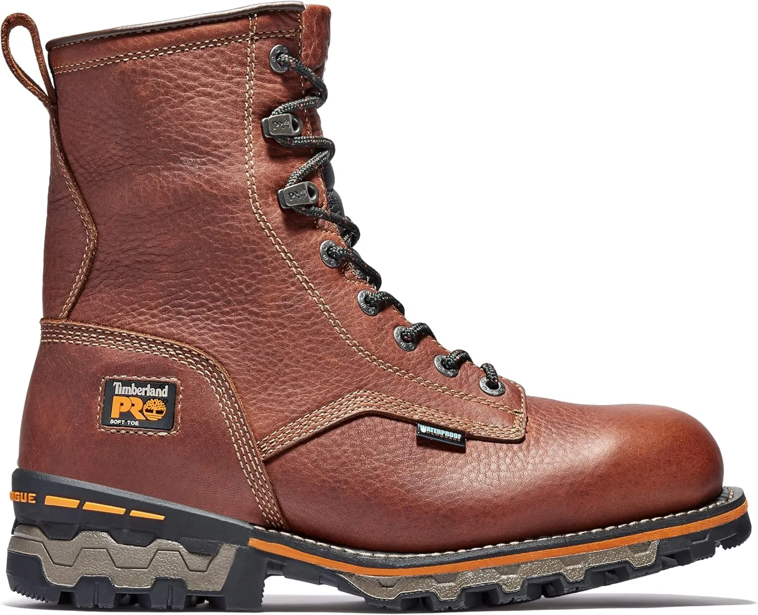 Timberland PRO Men's Boondock 8 Inch Soft Toe Waterproof Industrial Work Boot