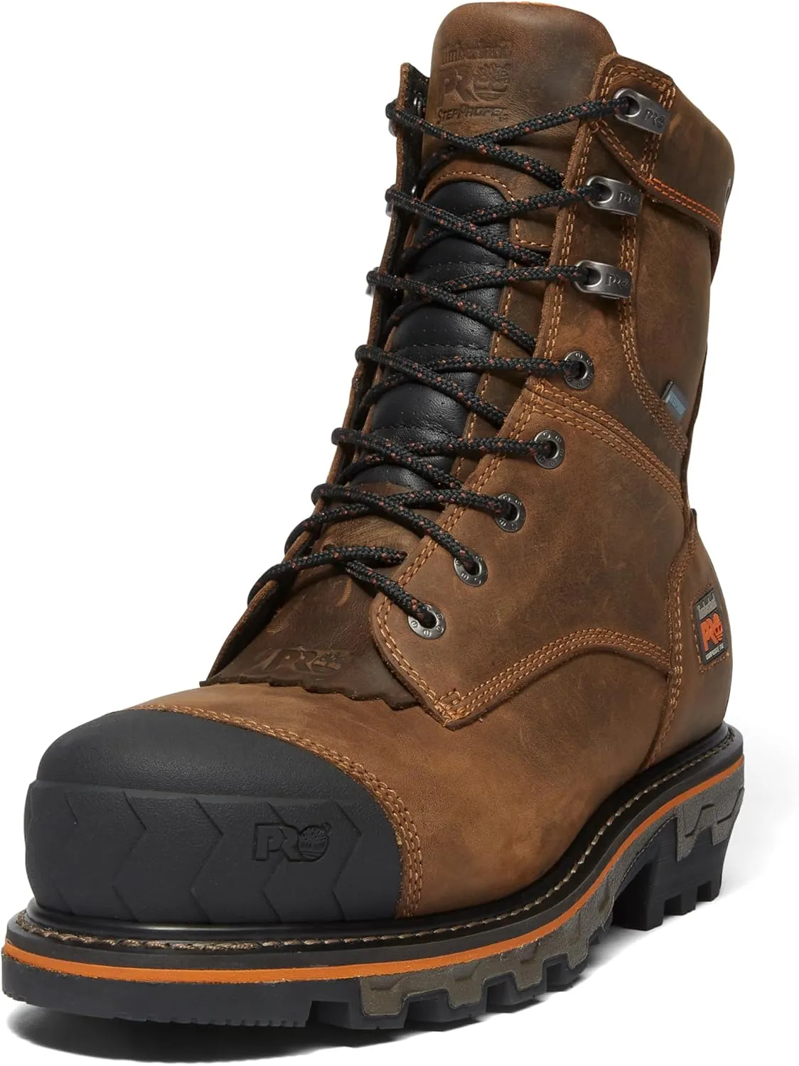 Timberland PRO Men's Boondock Hd Logger 8 Inch Composite Safety Toe Insulated Waterproof Industrial Work Boot