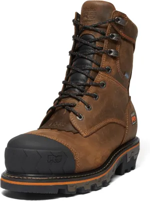 Timberland PRO Men's Boondock Hd Logger 8 Inch Composite Safety Toe Insulated Waterproof Industrial Work Boot