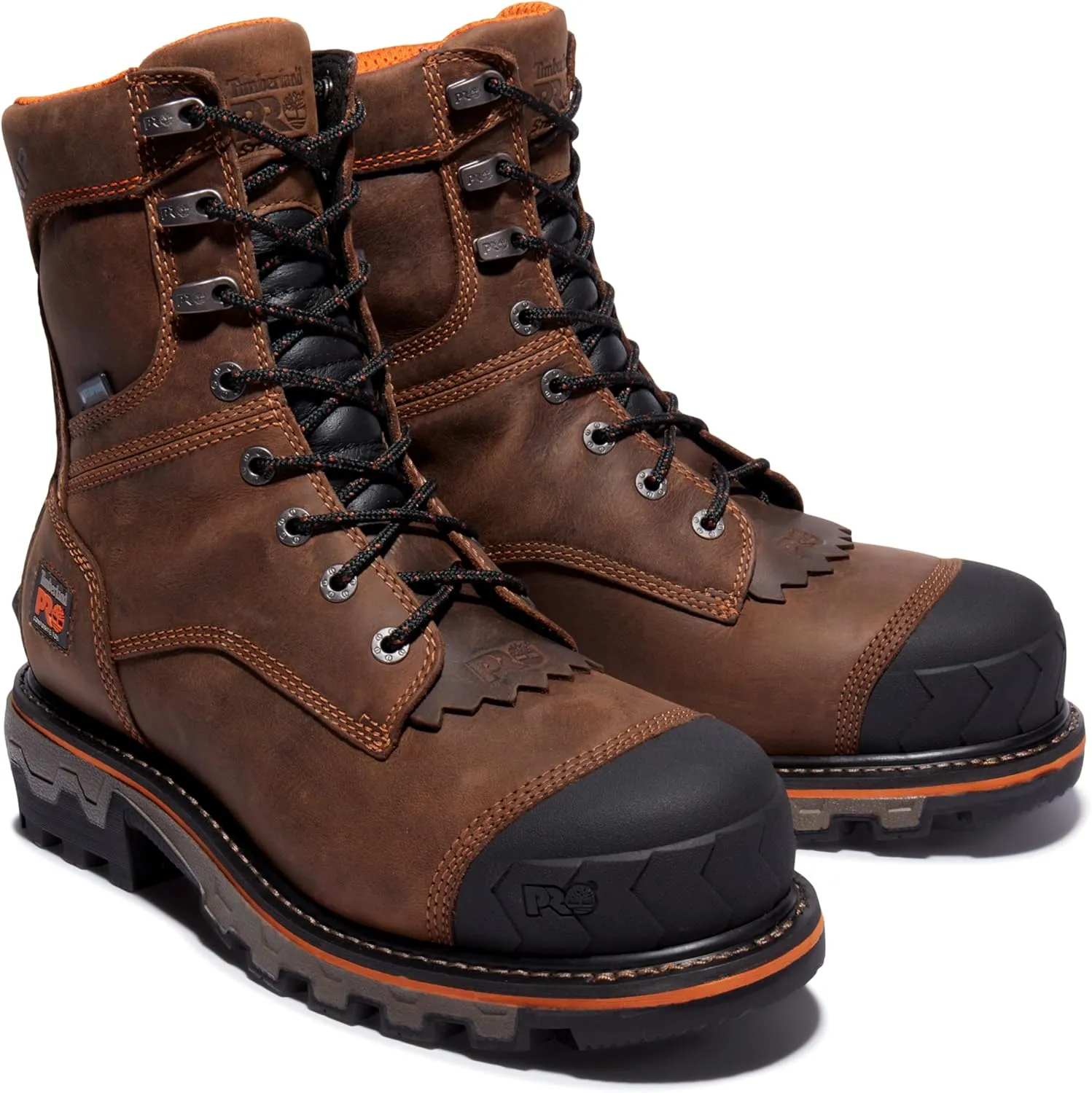 Timberland PRO Men's Boondock Hd Logger 8 Inch Composite Safety Toe Insulated Waterproof Industrial Work Boot