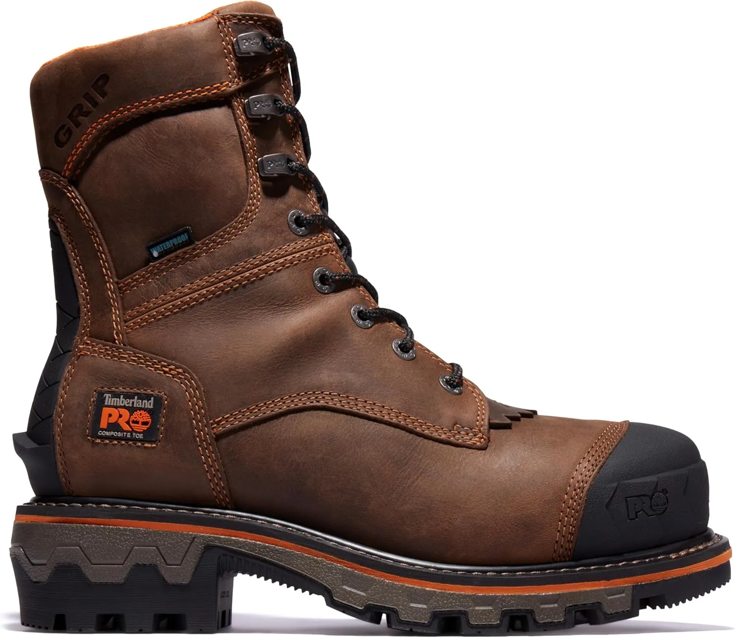 Timberland PRO Men's Boondock Hd Logger 8 Inch Composite Safety Toe Insulated Waterproof Industrial Work Boot