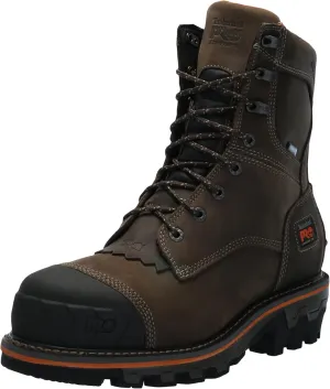 Timberland PRO Men's Boondock HD Logger 8 Inch Composite Safety Toe Waterproof Industrial Work Boot, Turkish Coffee-2024 New, 8