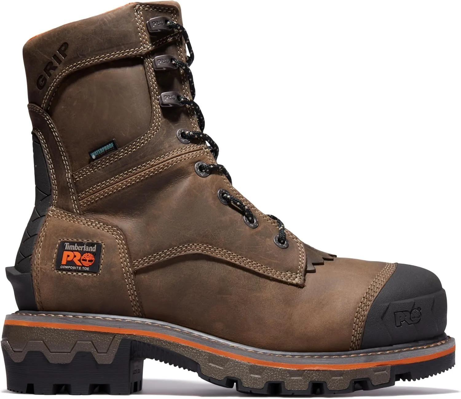 Timberland PRO Men's Boondock Hd Logger 8 Inch Composite Safety Toe Waterproof Industrial Work Boot