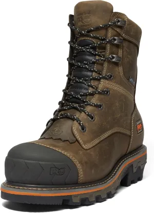 Timberland PRO Men's Boondock Hd Logger 8 Inch Composite Safety Toe Waterproof Industrial Work Boot