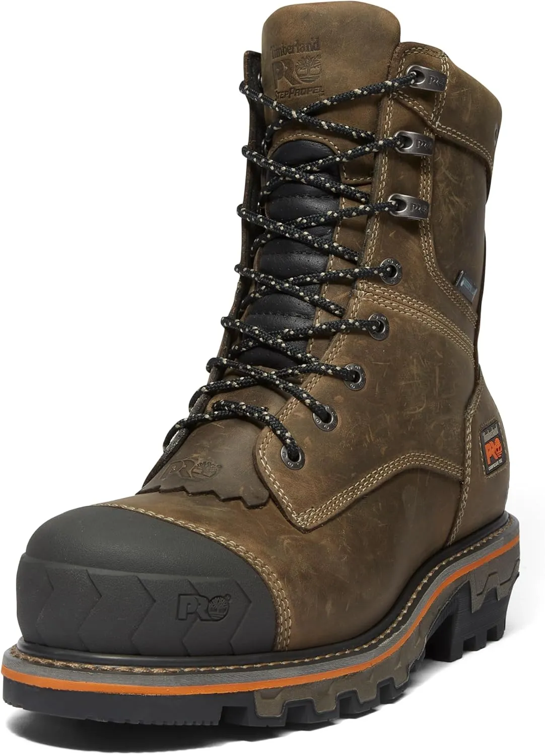 Timberland PRO Men's Boondock Hd Logger 8 Inch Composite Safety Toe Waterproof Industrial Work Boot
