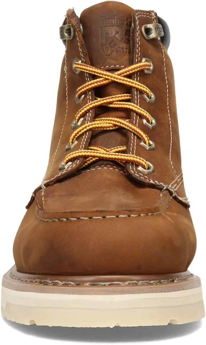 Timberland PRO Men's Gridworks 6 Inch Soft Toe Waterproof Industrial Wedge Work Boot