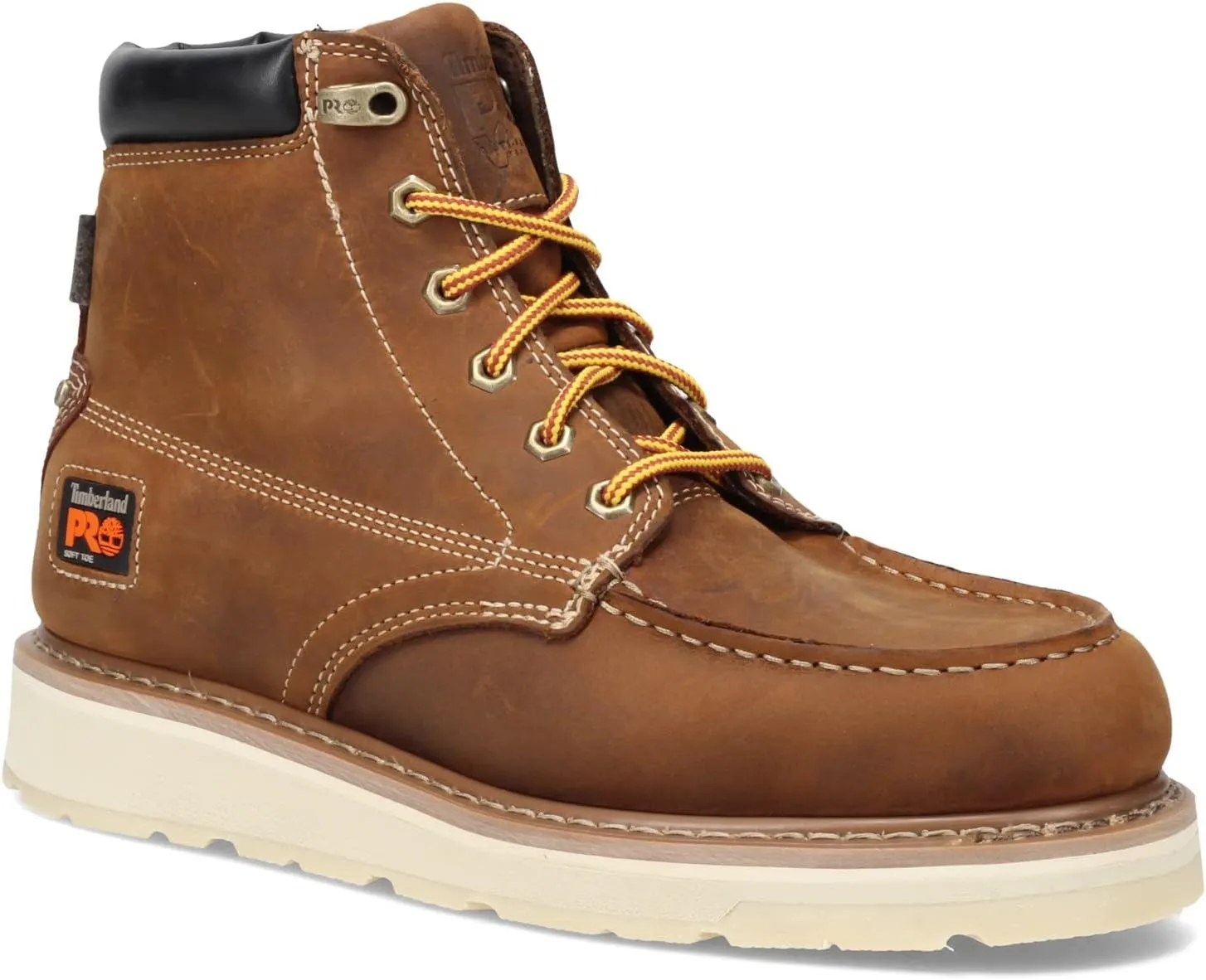 Timberland PRO Men's Gridworks 6 Inch Soft Toe Waterproof Industrial Wedge Work Boot
