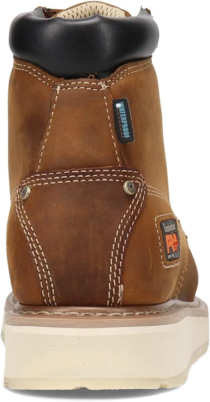 Timberland PRO Men's Gridworks 6 Inch Soft Toe Waterproof Industrial Wedge Work Boot