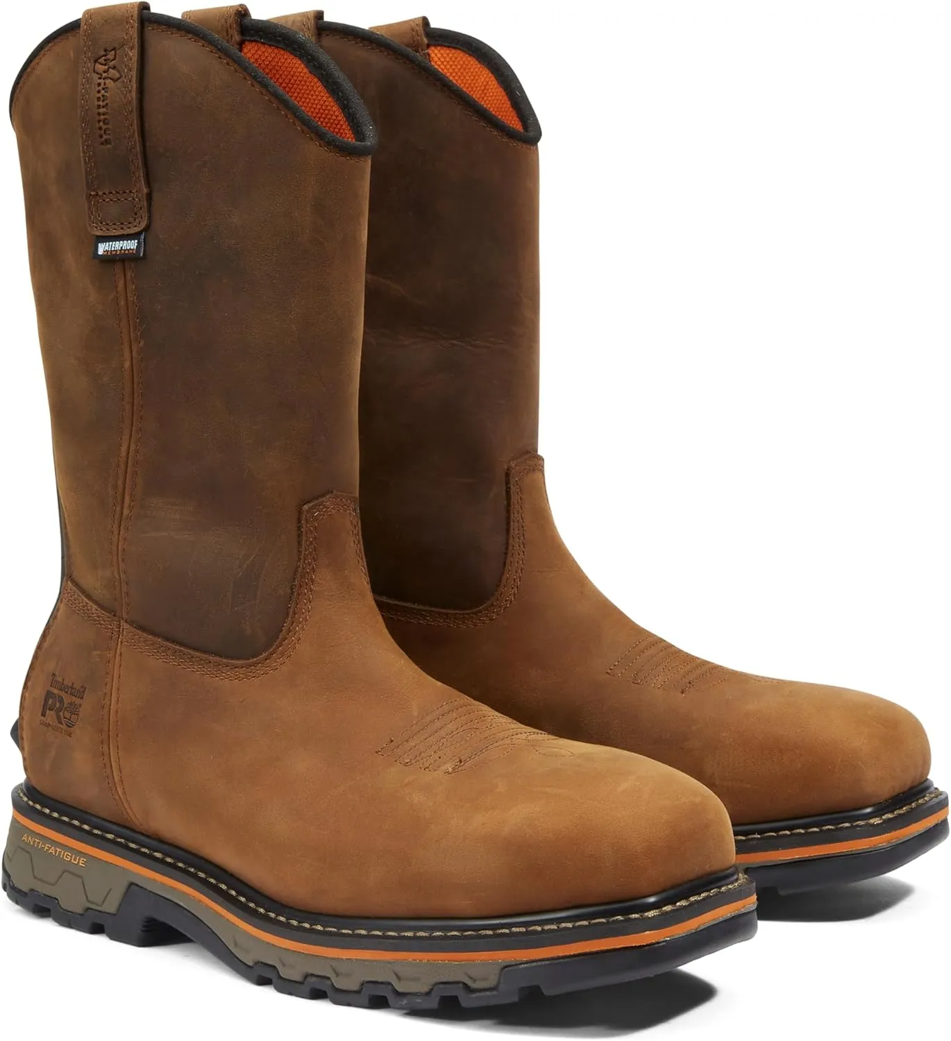 Timberland PRO Men's True Grit Pull-on Composite Safety Toe Waterproof Industrial Western Work Boot