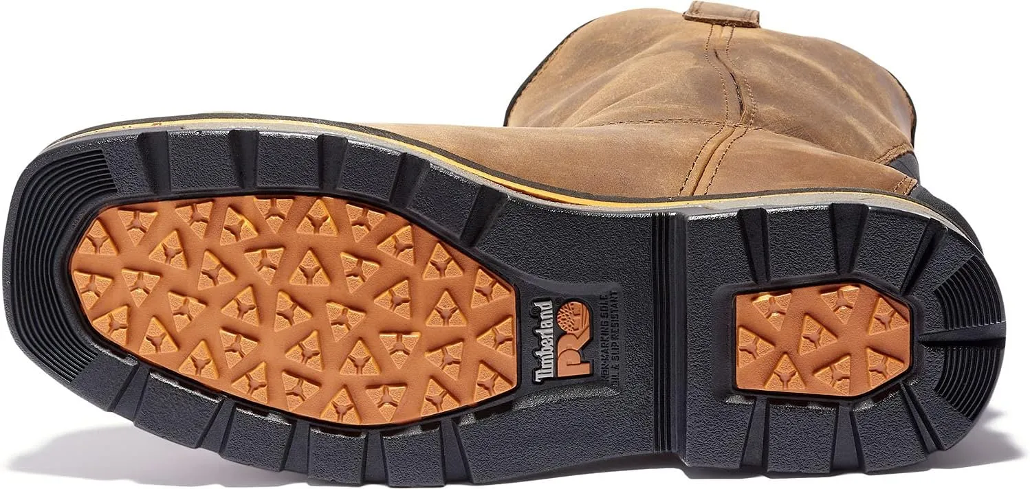 Timberland PRO Men's True Grit Pull on Composite Safety Toe Waterproof Industrial Western Work Boot