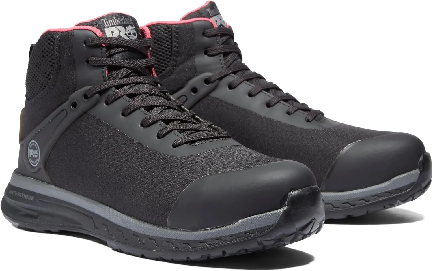 Timberland PRO Women's Drivetrain Mid Composite Safety Toe Static Dissipative Industrial Athletic Work Shoe