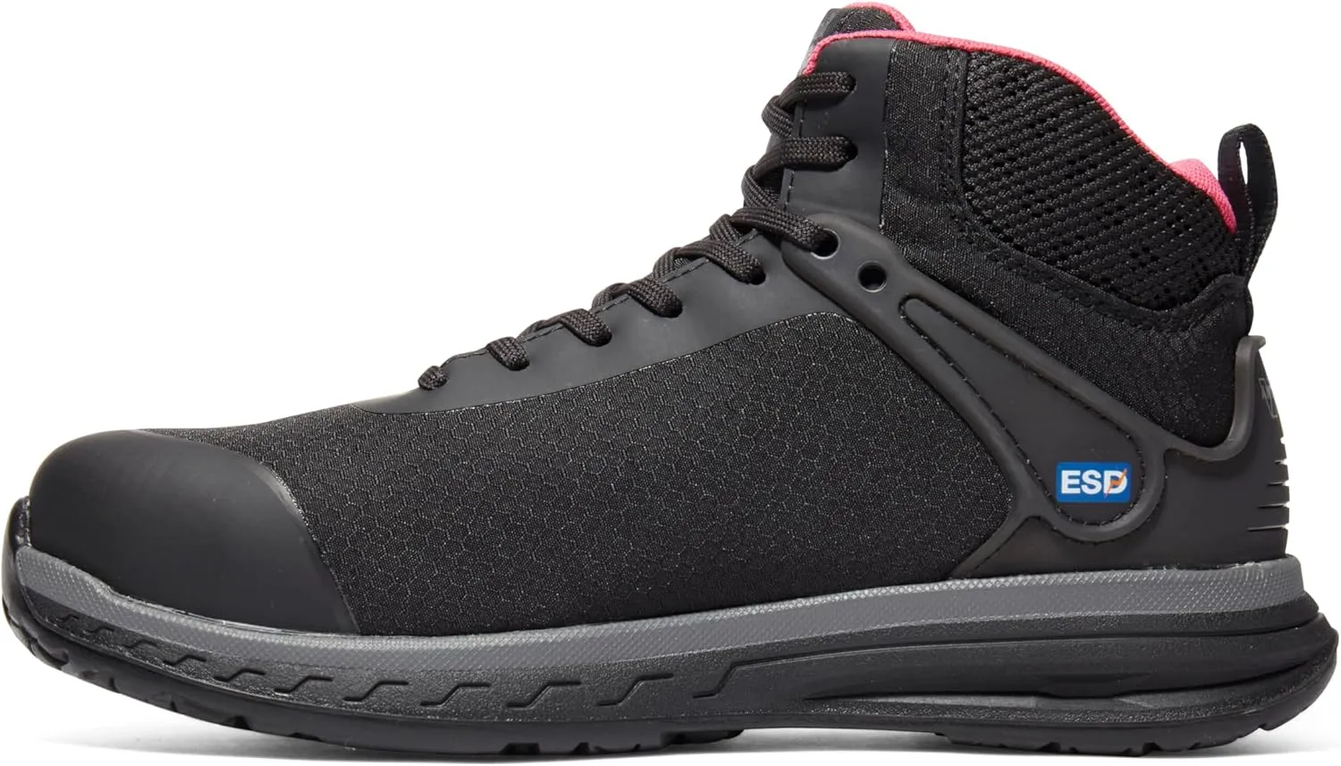 Timberland PRO Women's Drivetrain Mid Composite Safety Toe Static Dissipative Industrial Athletic Work Shoe