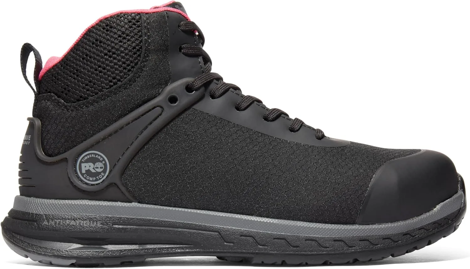Timberland PRO Women's Drivetrain Mid Composite Safety Toe Static Dissipative Industrial Athletic Work Shoe