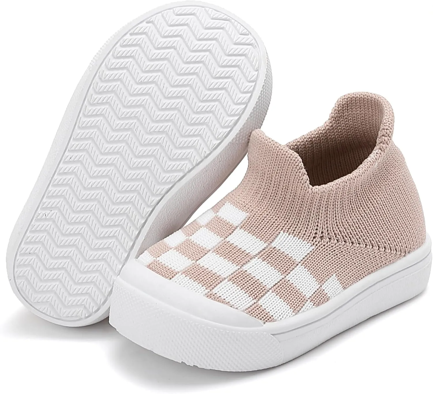 Tiny Explorings Sock Shoes | Anti-Slip Rubber Sole Baby Walking Socks | Soft-Soled First Walkers for Boys & Girls | Breathable Infant Home & Outdoor Shoes
