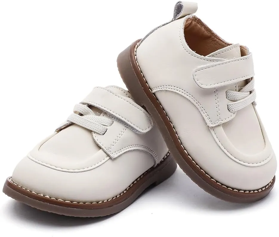 Toddler Boys Girls Dress Shoes Genuine Leather Loafers Shoes Wedding Church Dress Shoes Loafer Flats for Baby Little Kids