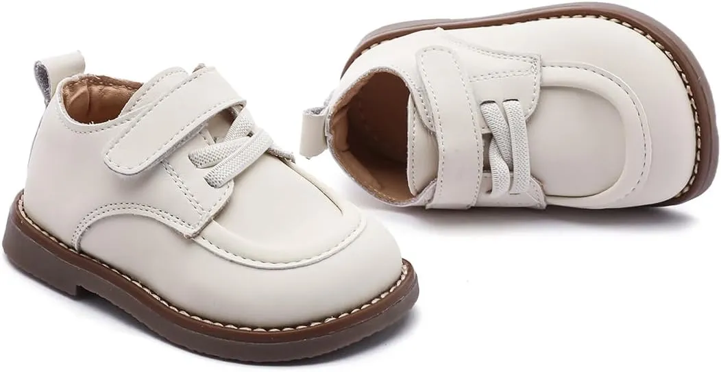 Toddler Boys Girls Dress Shoes Genuine Leather Loafers Shoes Wedding Church Dress Shoes Loafer Flats for Baby Little Kids