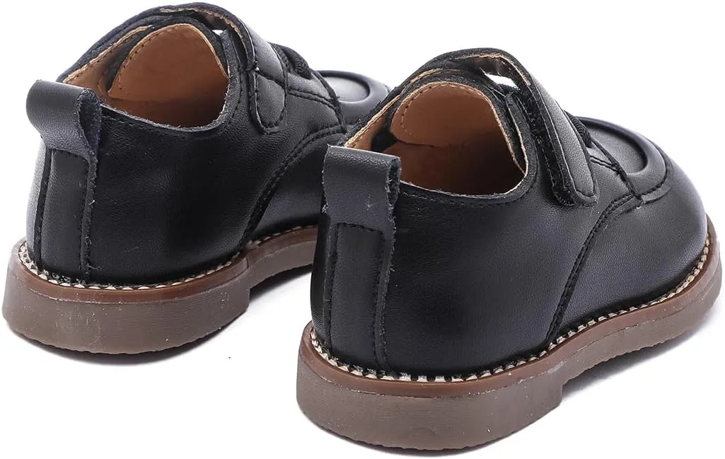 Toddler Boys Girls Dress Shoes Genuine Leather Loafers Shoes Wedding Church Dress Shoes Loafer Flats for Baby Little Kids