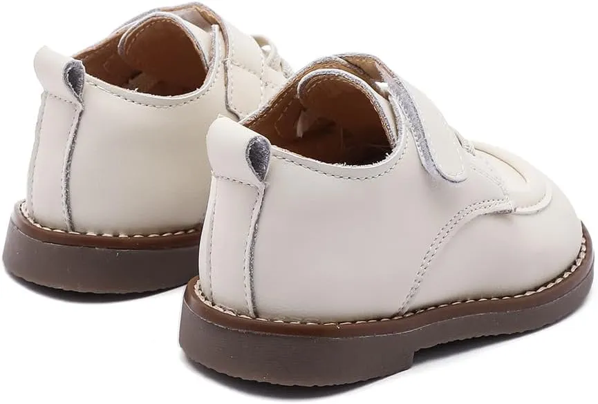 Toddler Boys Girls Dress Shoes Genuine Leather Loafers Shoes Wedding Church Dress Shoes Loafer Flats for Baby Little Kids