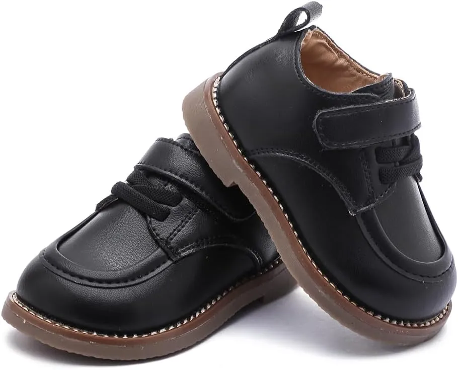 Toddler Boys Girls Dress Shoes Genuine Leather Loafers Shoes Wedding Church Dress Shoes Loafer Flats for Baby Little Kids