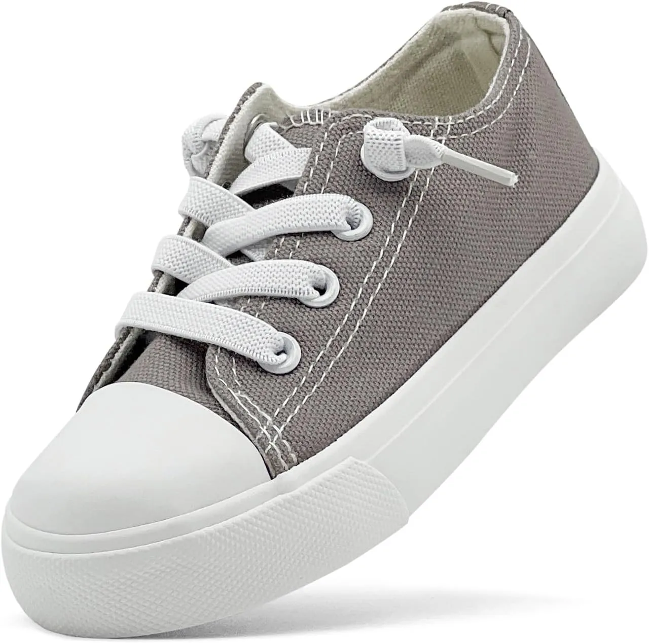 Toddler Kids Sneakers Boys and Girls Canvas Shoes Slip On Lightweight Walking Shoes for Little Big Kids