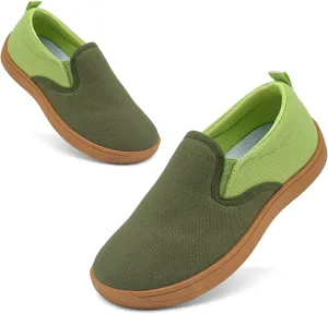 Toddler Kids Wide Barefoot Shoes Girls Boys Slip On Canvas Sneakers Comfortable Skin Friendly Walking Kids Shoes