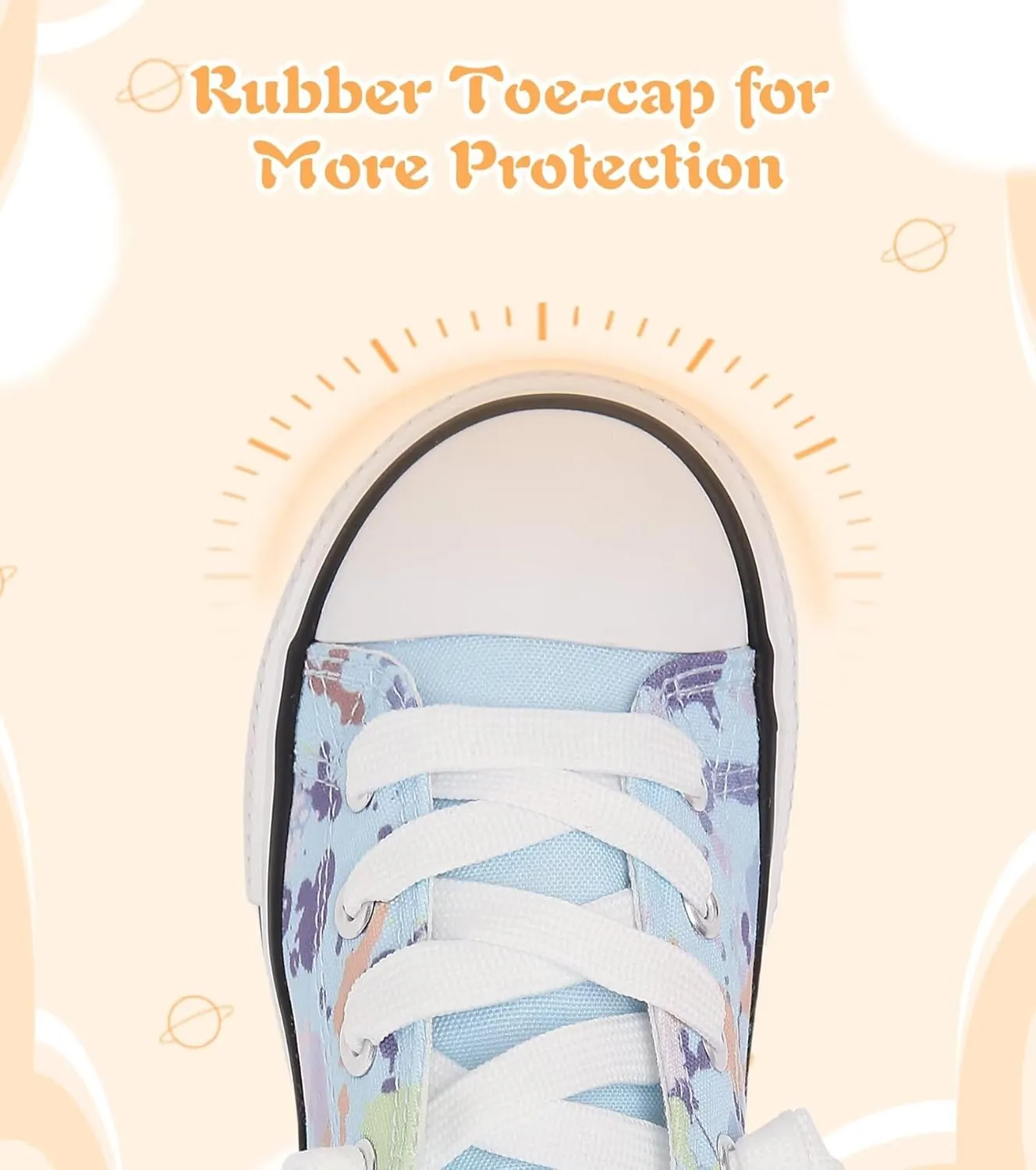 Toddler Little Kid Cushioned Canvas Shoes Slip On Sneakers Soft and Durable