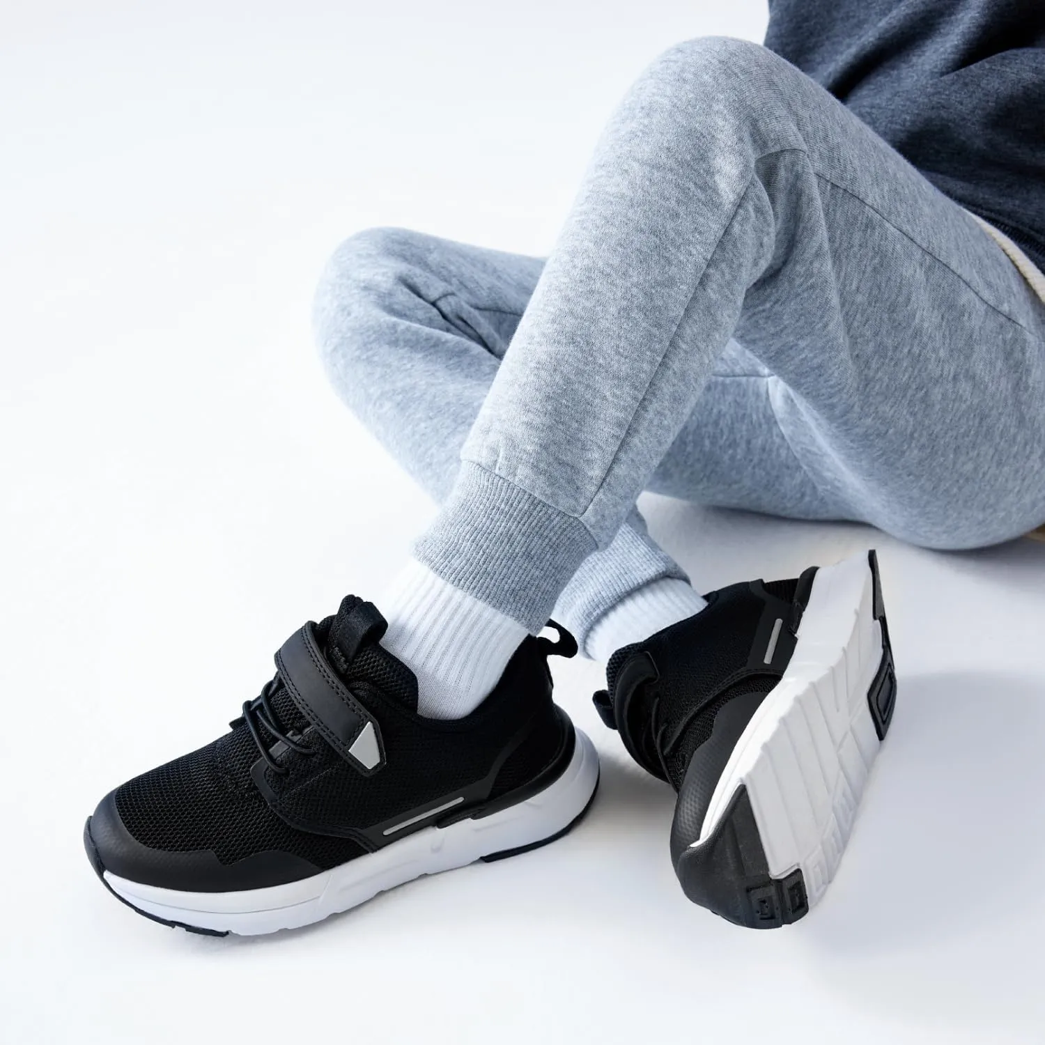 Toddler Sport Sneakers with Hook and Loop Closure - Lightweight Athletic Running Shoes for Boys and Girls