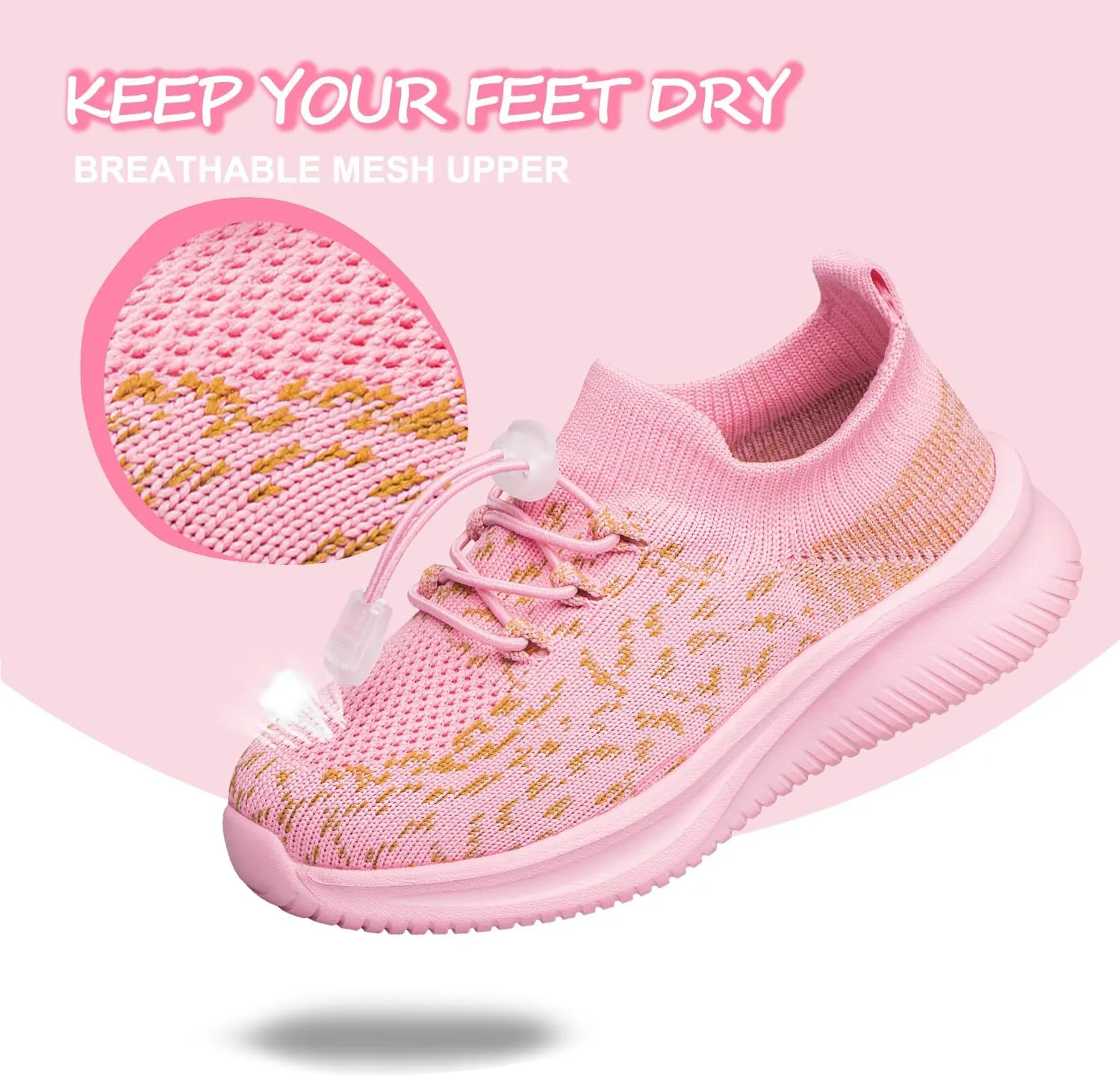 Toddler/Little Kid/Big Kid Boys Girls Shoes Kids Sneakers Lightweight Breathable Athletic Running Tennis Fitness School Child Sock Shoes