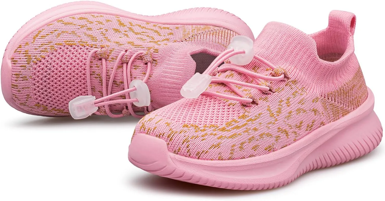 Toddler/Little Kid/Big Kid Boys Girls Shoes Kids Sneakers Lightweight Breathable Athletic Running Tennis Fitness School Child Sock Shoes