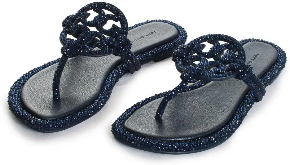 Tory Burch Women's Miller Knotted Crystal Sandals