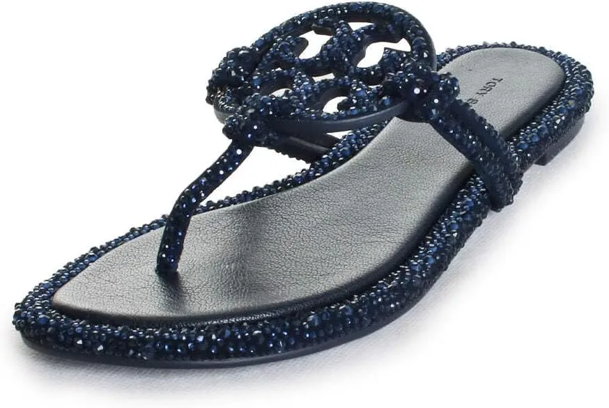Tory Burch Women's Miller Knotted Crystal Sandals