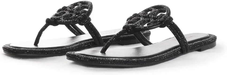 Tory Burch Women's Miller Knotted Pave Sandals